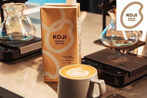 発酵の力で生まれた植物性ミルク「KOJI BARISTA EDITION」を使ったラテを特別に提供