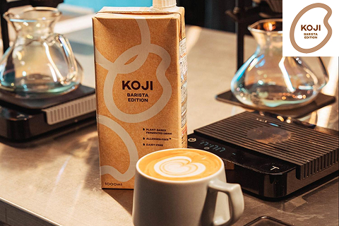 発酵の力で生まれた植物性ミルク「KOJI BARISTA EDITION」を使ったラテを特別に提供（*5/2,3 限定）